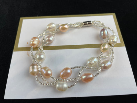 Feminine Goddess Pearl Bracelet